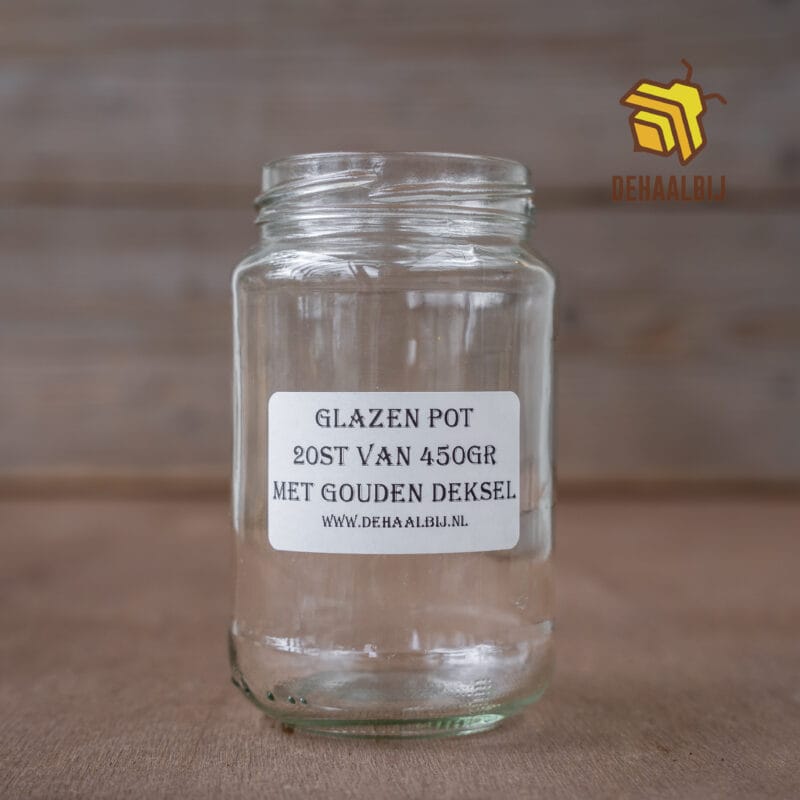 Glazenpotten rond 20st 375ml/450g zonder deksel